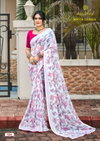 White Queen By Kashvi Georgette Printed Wholesale Saree Suppliers In Mumbai
